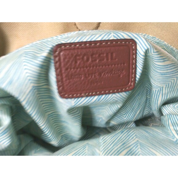 Fossil Retro Tote Bag Long Live Vintage Handbag Multicolor. Boho Carry all
